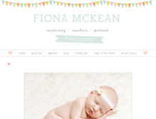 Tablet Screenshot of fionamckean.com